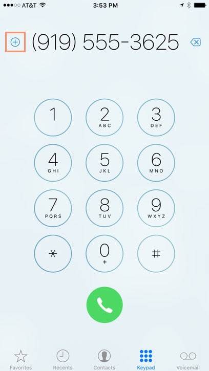 روی بخش Keypad یا شماره گیری بتپید, شماره تلفن خود را وارد کنید, سپس آیکون Add to Contacts را بتپید,روشتک