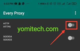 فعل کردن گزینه HTTPS در برنامه Every Proxy App