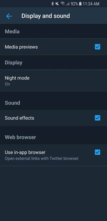 روش تغییر تنظیمات dark mode در اپلیکیشن Twitter اندروید,روشتک,raveshtech