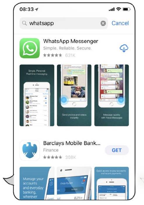 روش نصب WhatsApp در آیفون و آیپد,روشتک,raveshtech,آموزش فناوری, آموزش WhatsApp