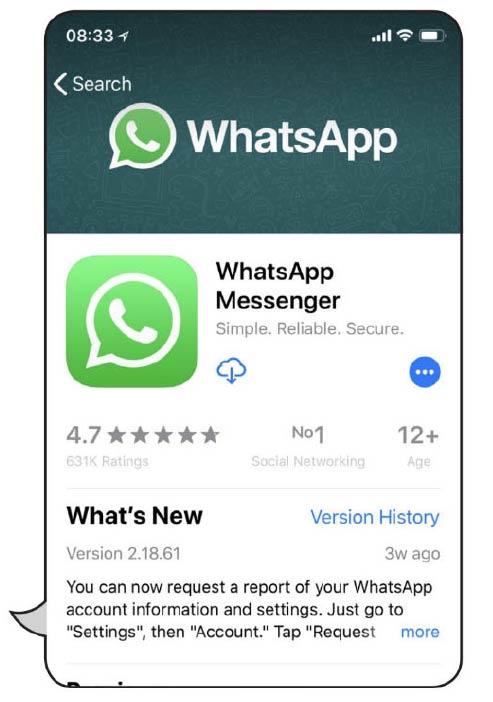 روش نصب WhatsApp در آیفون و آیپد,روشتک,raveshtech,آموزش فناوری, آموزش WhatsApp