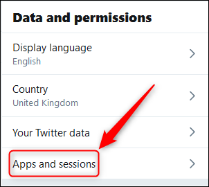 گزینه Apps And Sessions