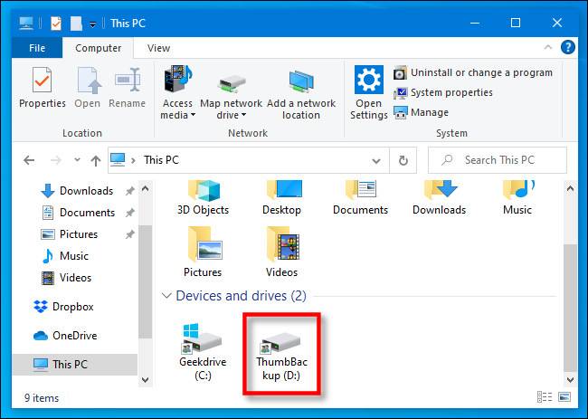 اتصال فلش مموری USB به ویندوز PC