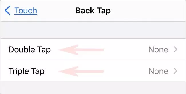 Double Tap یا دوبار تپ و دیگری Triple Tap یا سه بار تپ در آیفون برای اسکرین شات