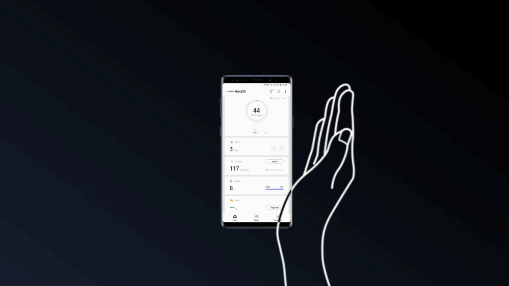 چگونه با کشیدن کنار دست خود روی نمایشگر گوشی A21s اسکرین شات بگیریم؟