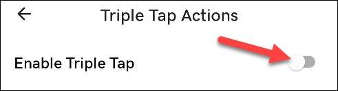 فعال کردن Triple Tap Actions در Tap Tap