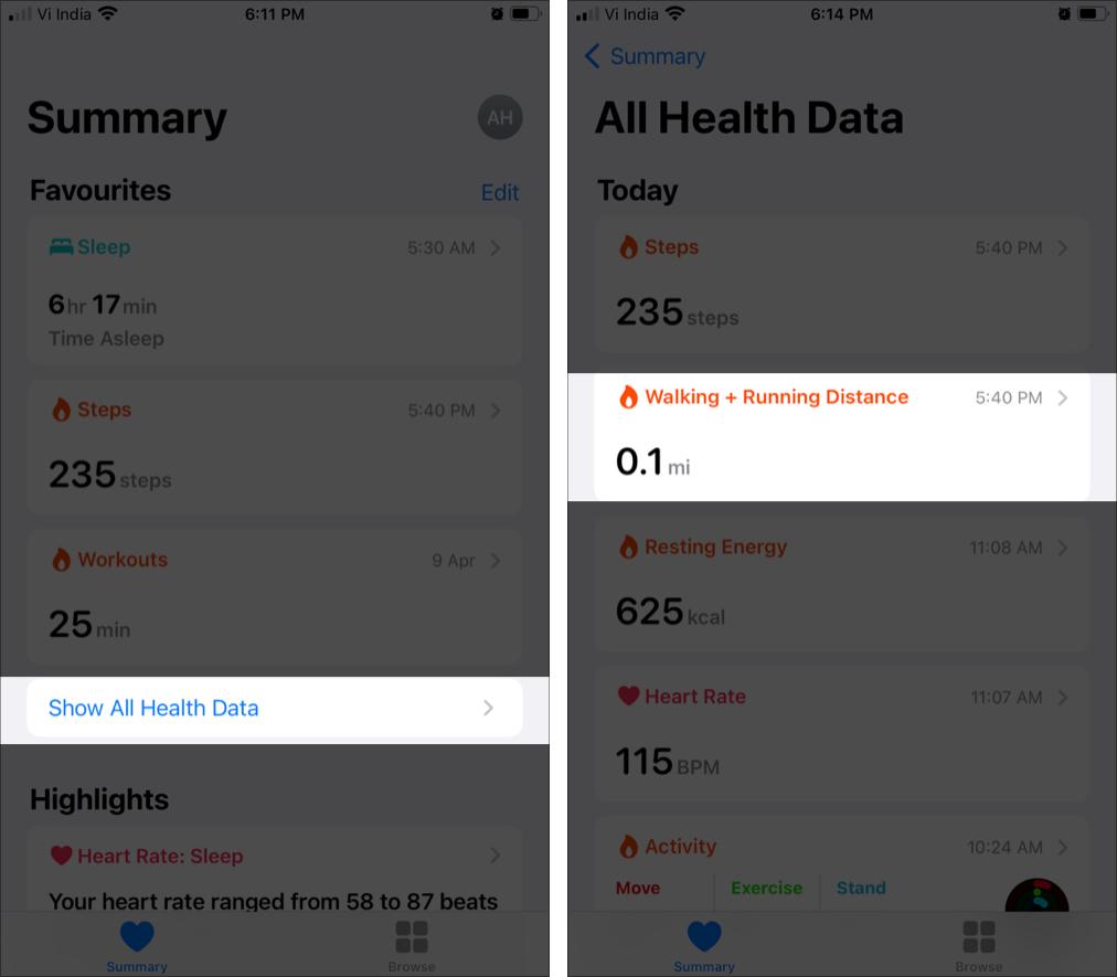 روش تغییر مایل به کیلومتر در آیفون و اپل واچ با استفاده از برنامه Health و Watch