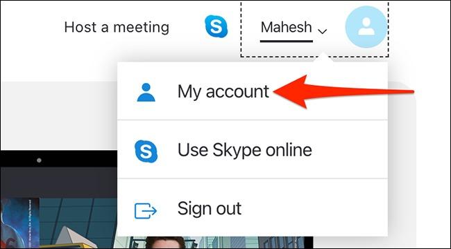تغییر نام نمایشی در نسخه وب Skype