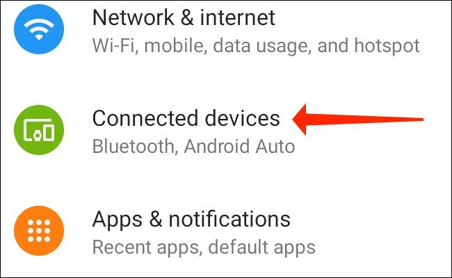 گزینه Bluetooth pairing