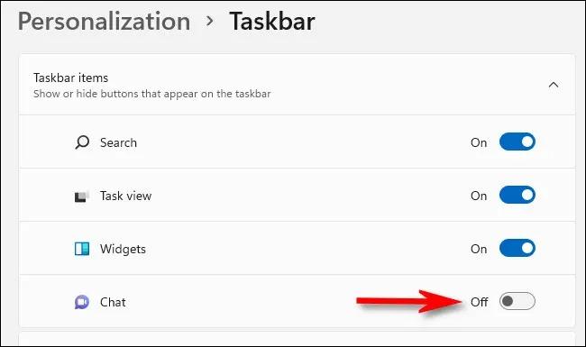 Taskbar Items