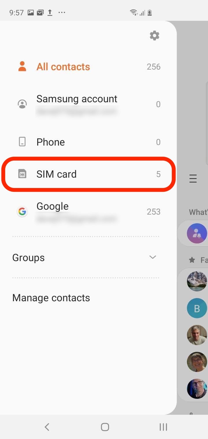 Import SIM Contacts