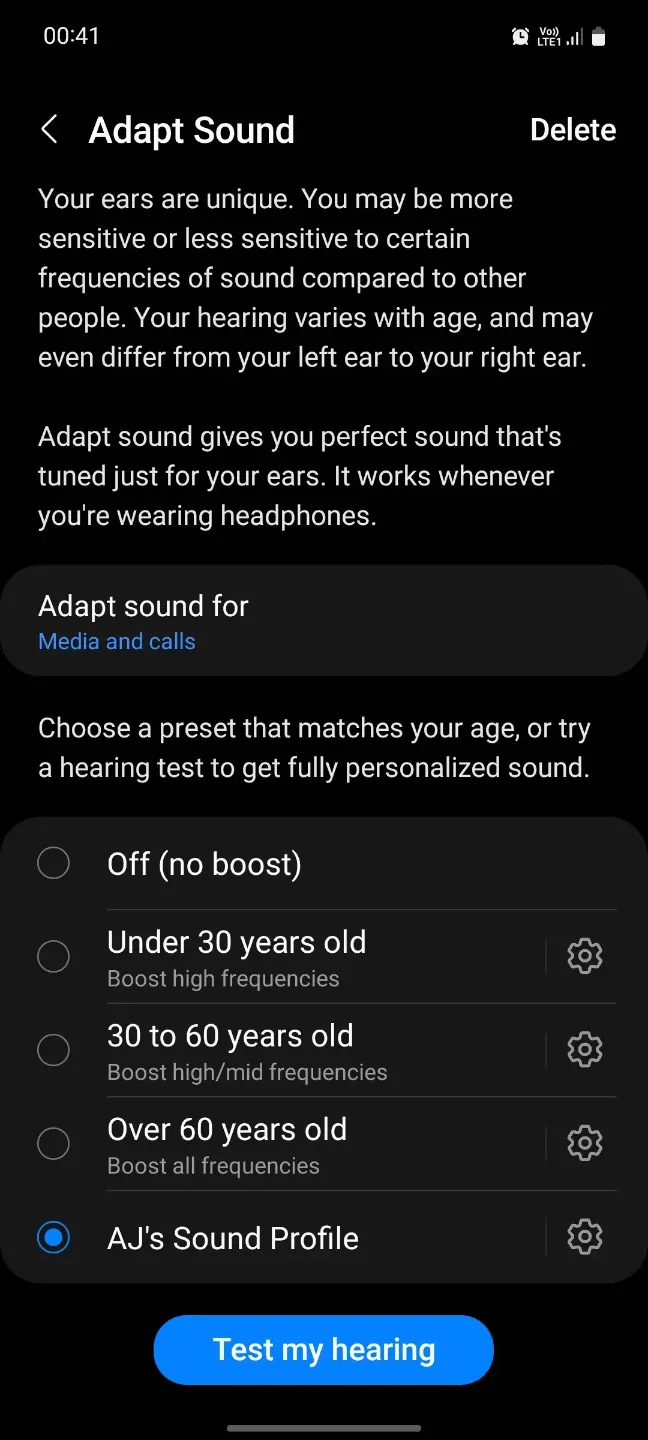  پروفایل صوتی برای تنظیم صدای گوشی سامسونگ در Adapt Sound